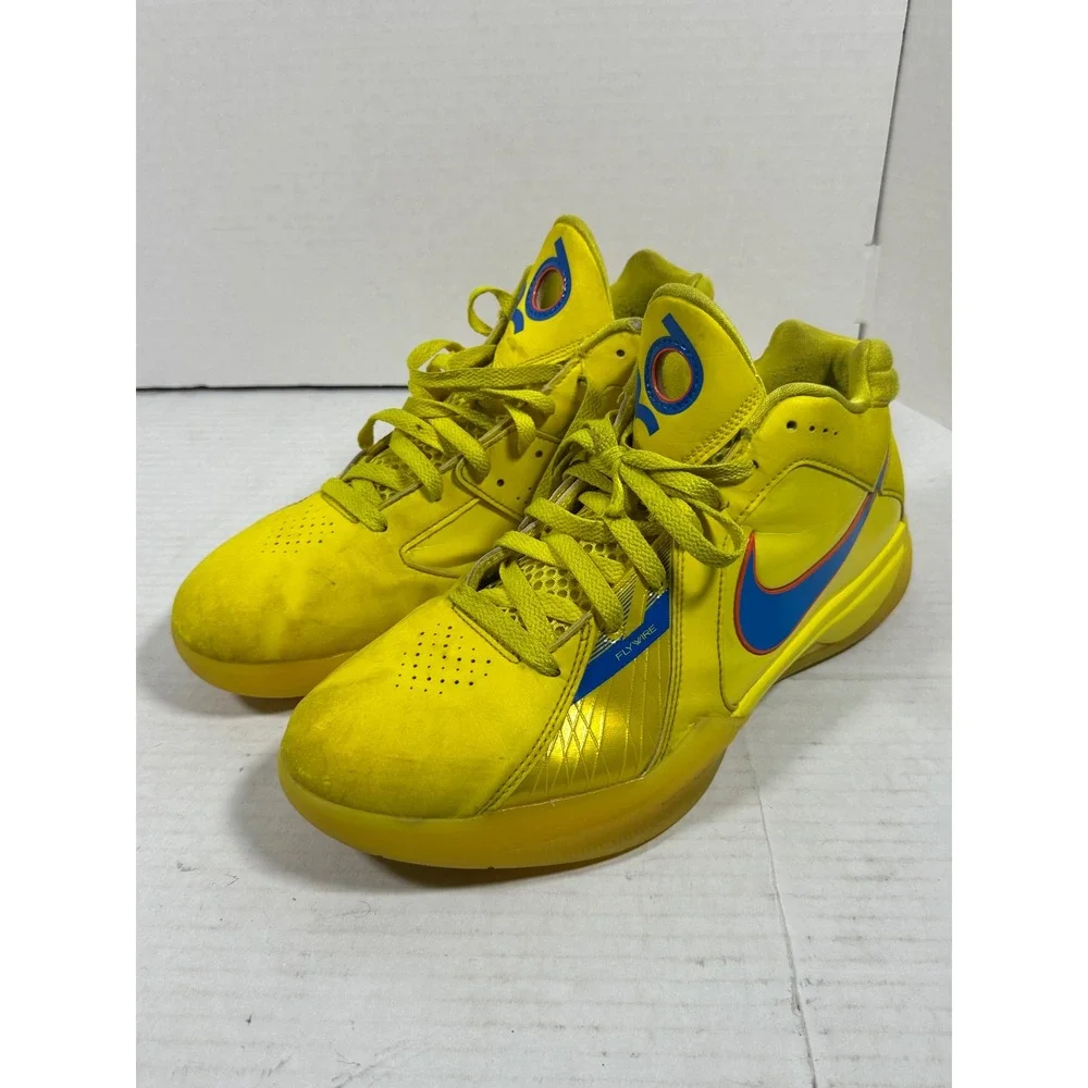 Nike KD 3 Retro Christmas Yellow Blue Orange FD5606-700 Mens 11 Basketball Shoes
